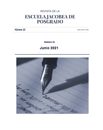 Número 20 Revista Escuela Jacobea de Posgrado